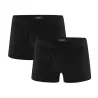 Lot de 2 Boxers noir coton bio 