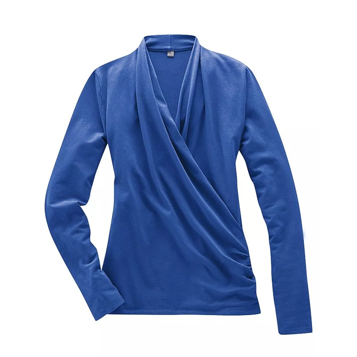 Haut Cache coeur bleu chanvre coton bio Scarlett