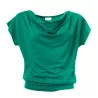 Haut vert sans manche Tencel