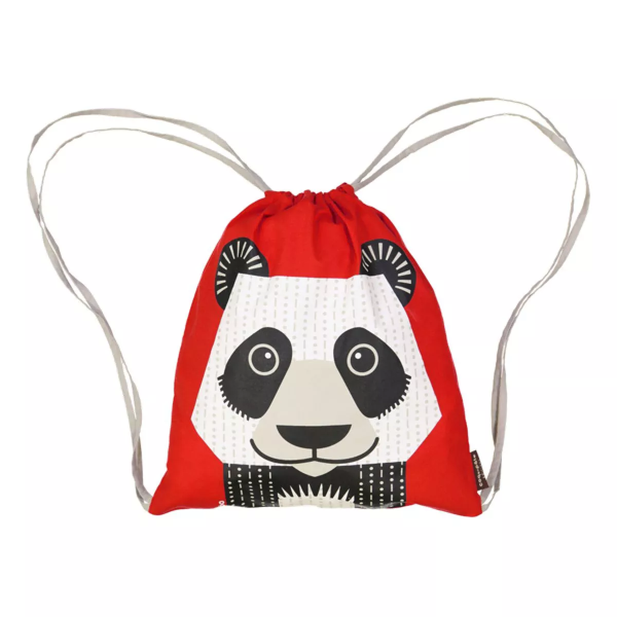 Sac à dos d'activité rouge panda coton bio