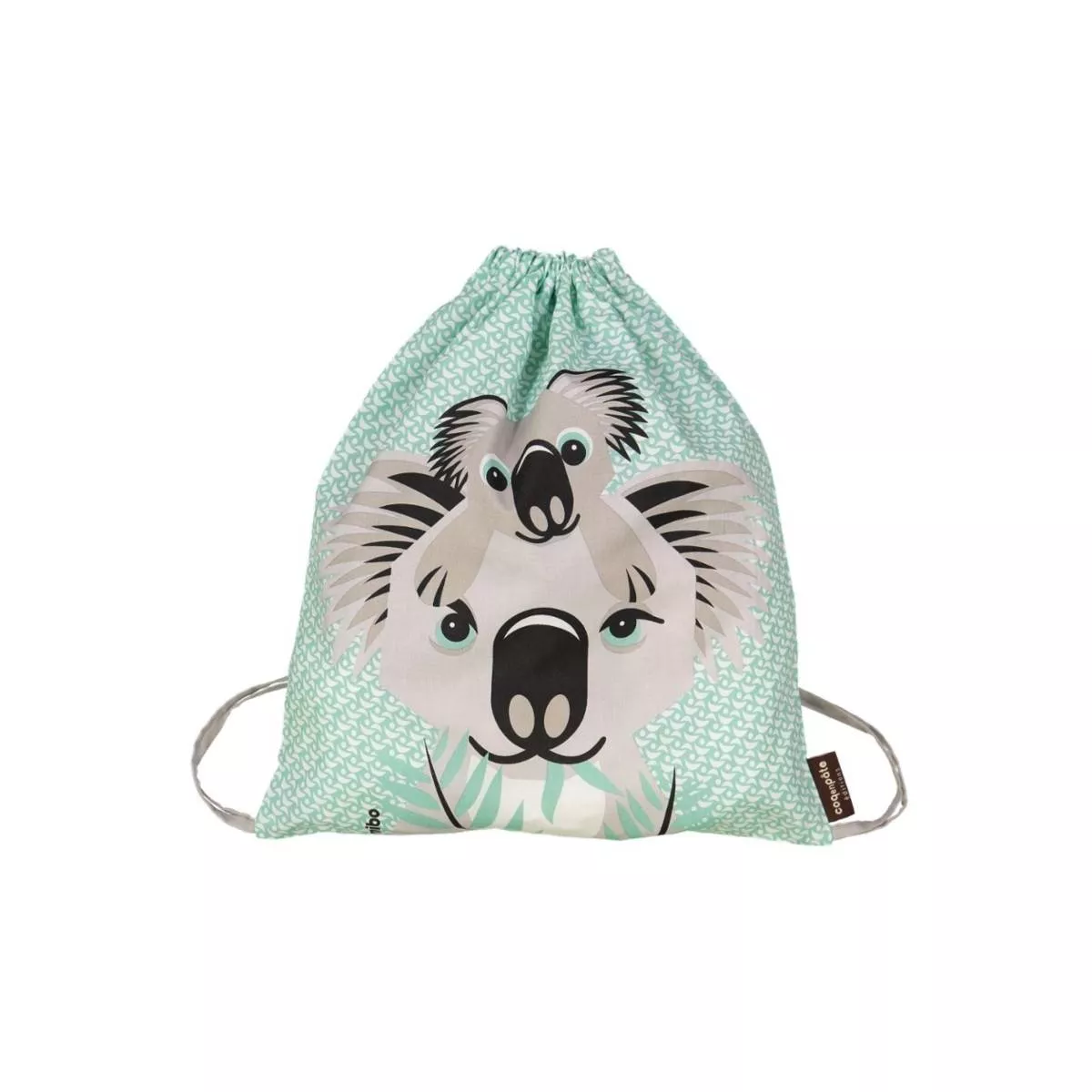 Sac à dos d'activité bleu koala coton bio