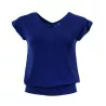 Top sans manche, col V, en Tencel