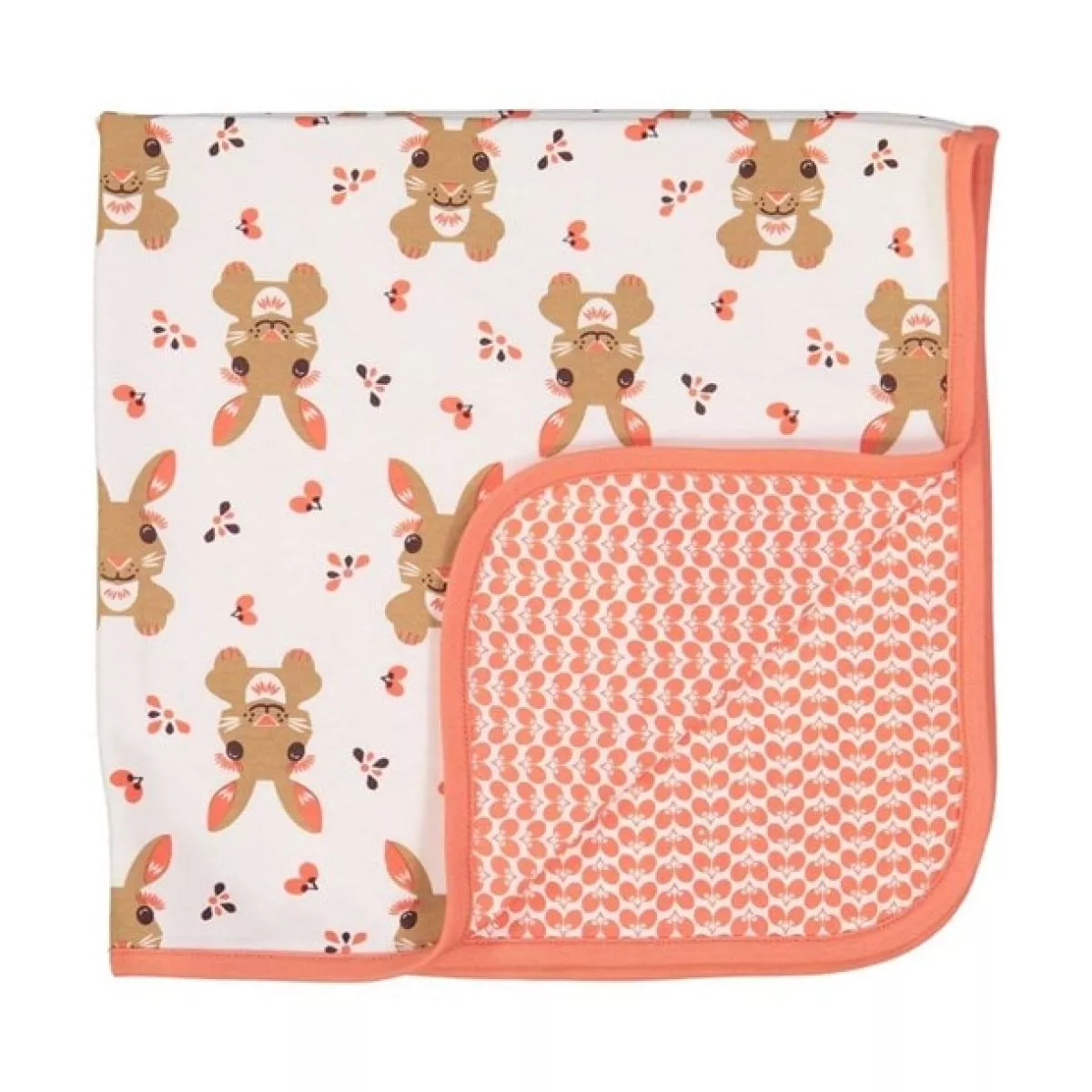 Couverture coton bio lapin