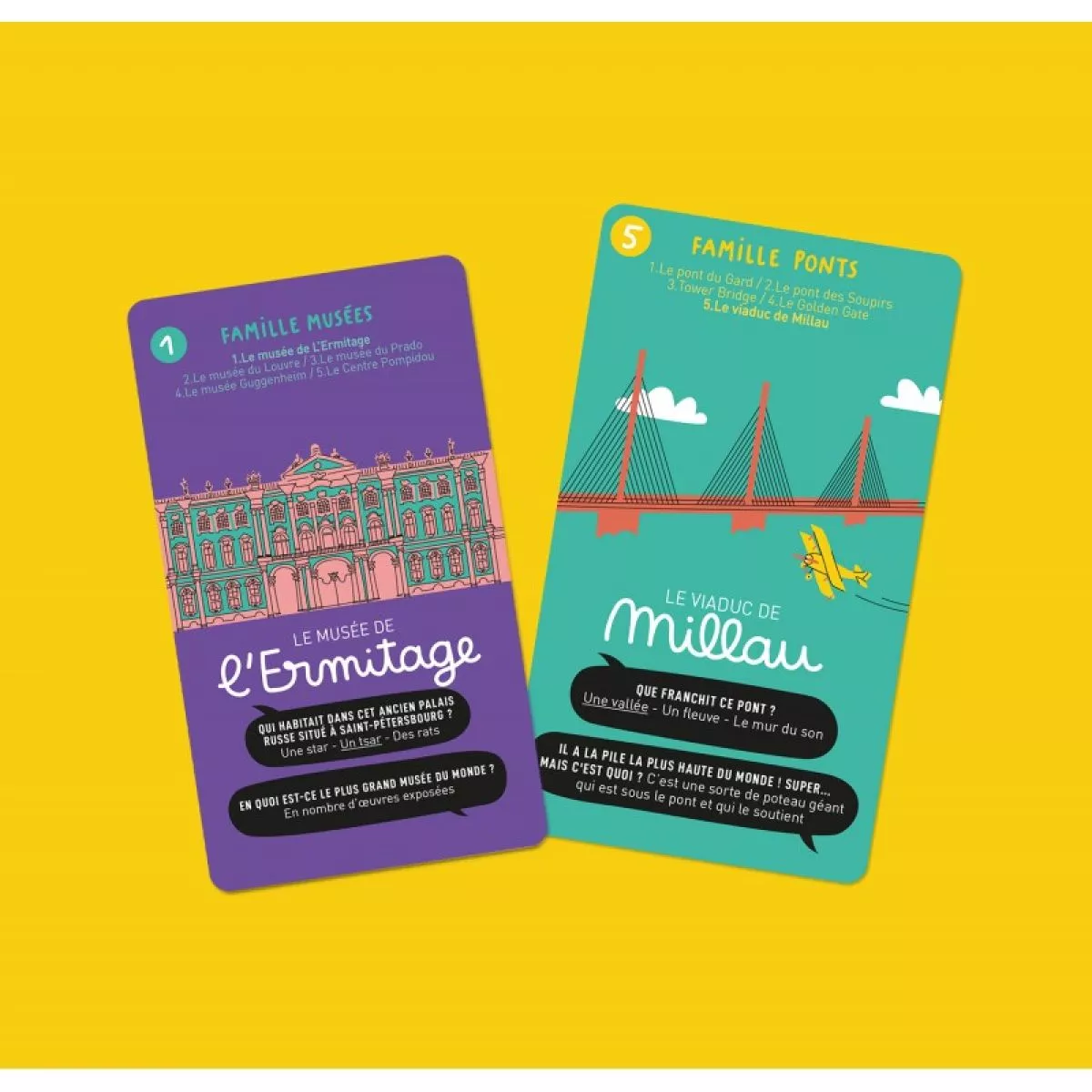 Jeu de cartes super endroits