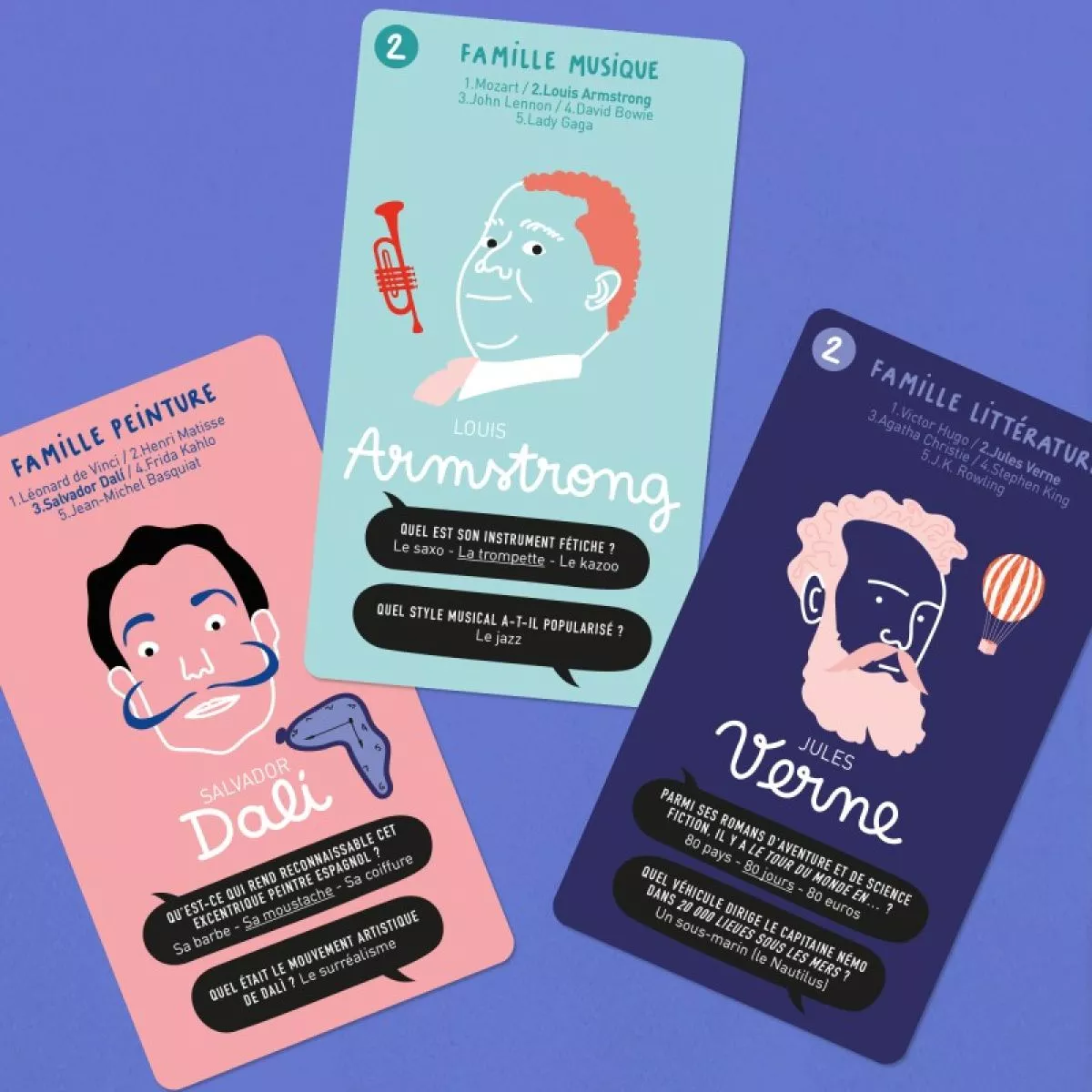 Jeu de cartes super artistes