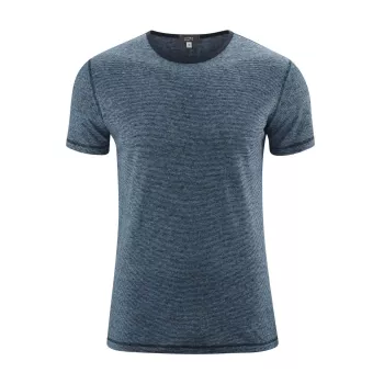 Tee-shirt lin bio bleu