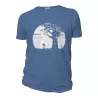 Tee-shirt homme bleu coton bio Pousse