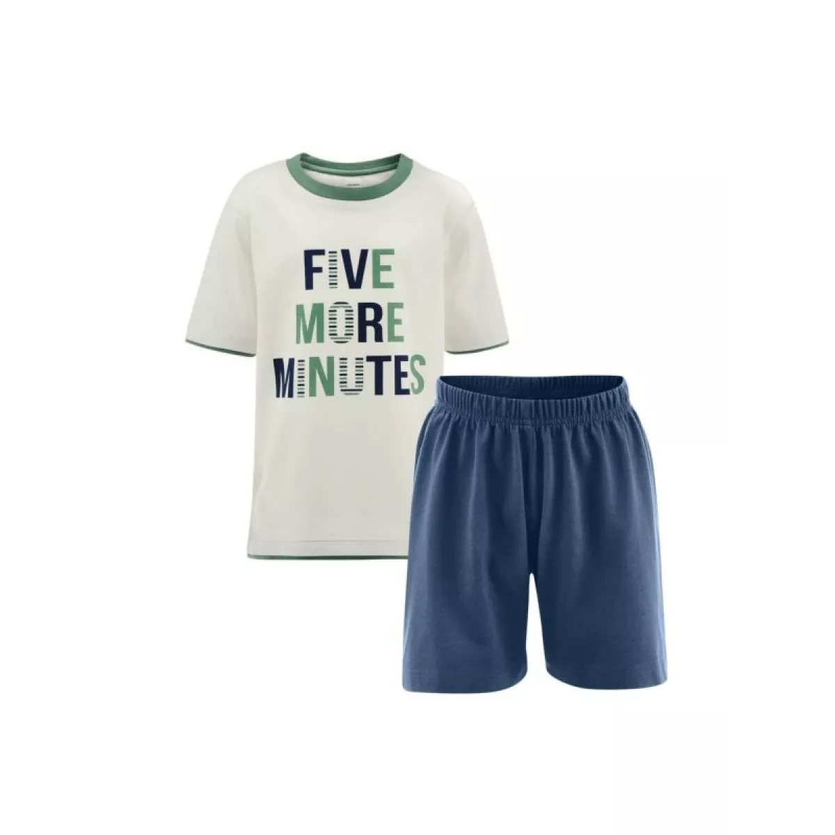 Pyjama imprimé five more minutes 100% coton biologique