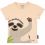 T-shirt enfant rose clair paresseux coton bio
