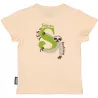 T-shirt enfant rose clair paresseux coton bio