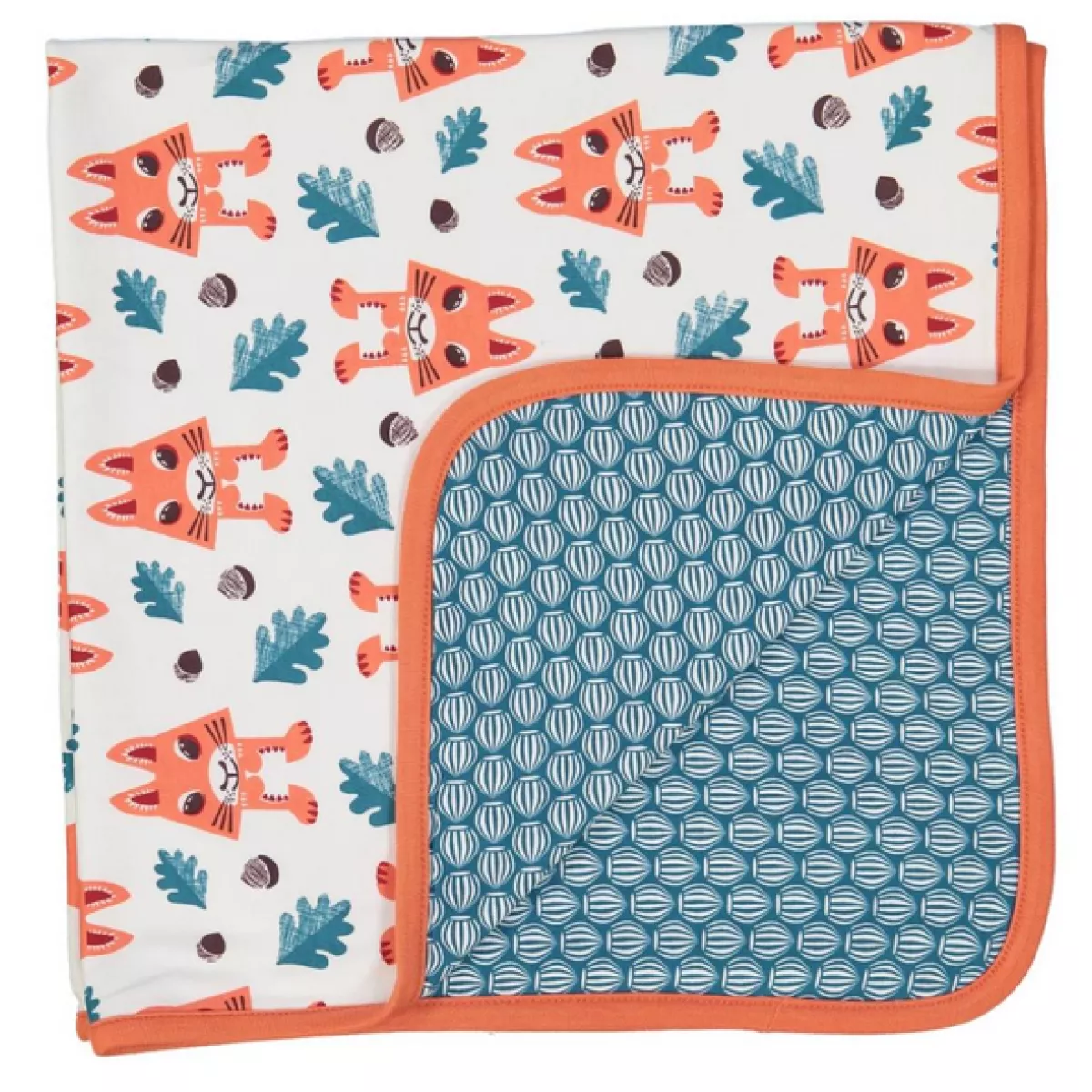 Couverture coton bio écureuil