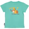 T-shirt enfant bleu yack coton bio