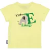 T-shirt enfant vert clair éléphant coton bio