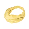 Bandeau cheveux chanvre et coton bio jaune pâle