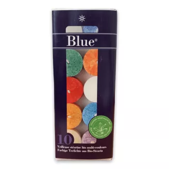 Bougies colorées végétales