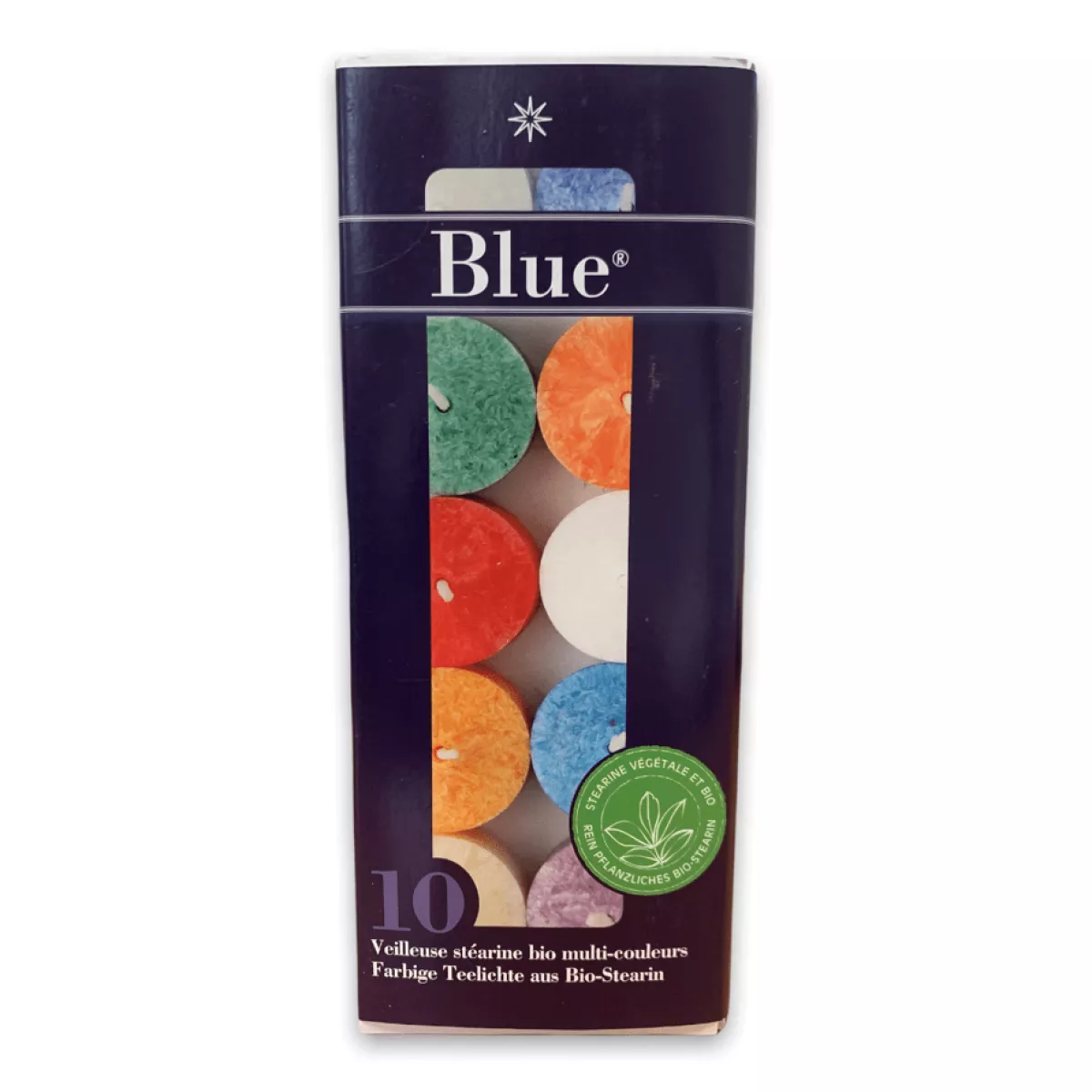 Bougies colorées végétales