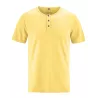 Tee shirt jaune col rond chanvre