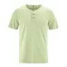 Tee shirt vert col rond chanvre