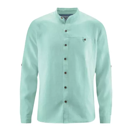 Chemise col mao chanvre homme Noam