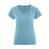 + de 20 couleurs au choix, t-shirt breezy en coton bio et chanvre femme, couleur bleue vague