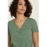 Tee shirt femme, top coton bio avec imprimé Tranquillo