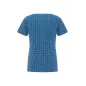 Haut bleu col V cache coeur en coton bio Haut bleu col V cache coeur en coton bio