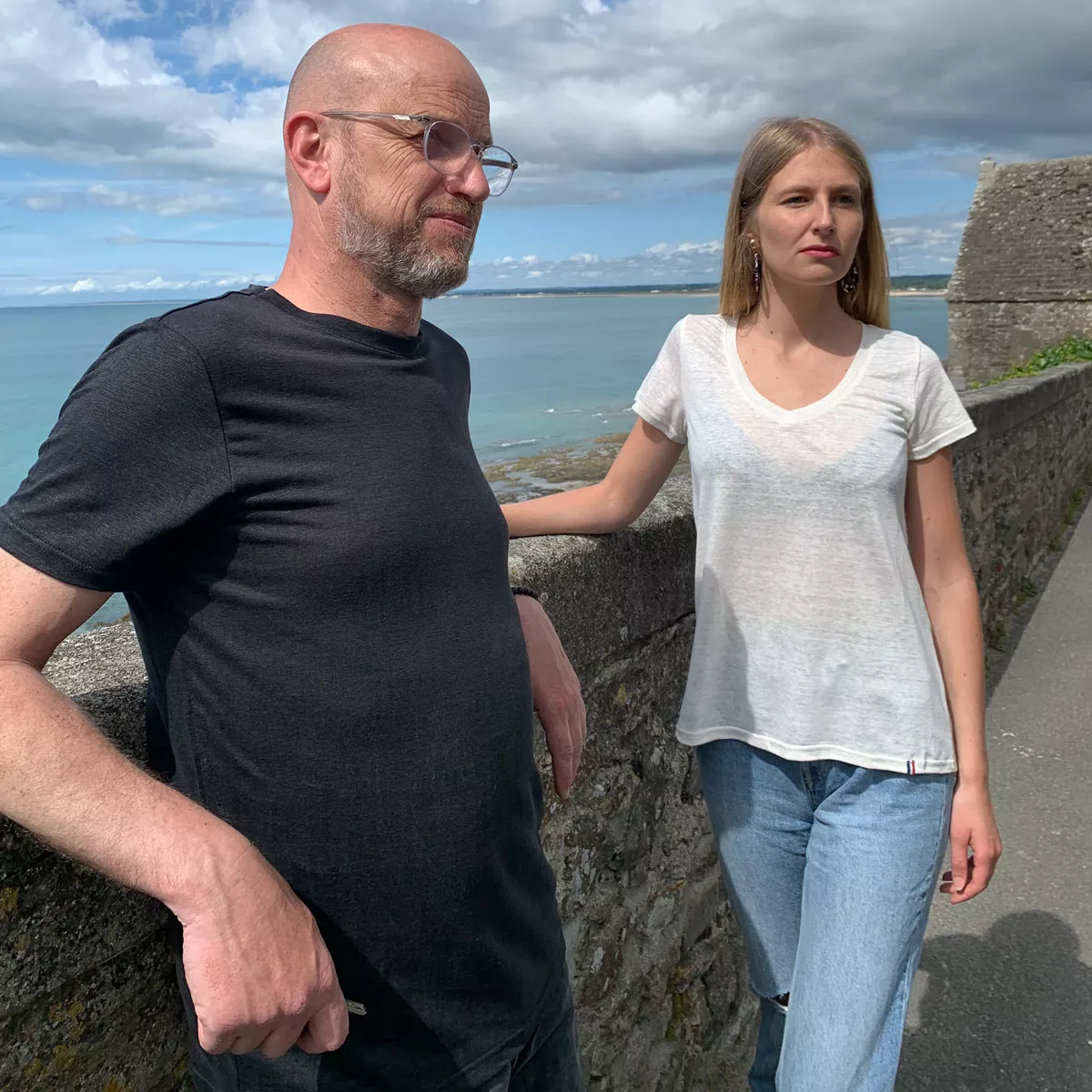 Tee-shirt en lin bio fabriqué en Normandie