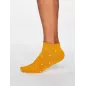 Socquettes femme jaunes avec pois blancs, matières bambou et coton biologique Socquettes femme jaunes avec pois blancs, matières bambou et coton biologique