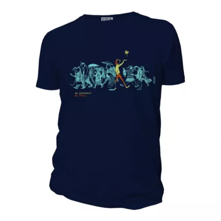 T-shirt "BE DIFFERENT" manches courtes, 100% coton bio