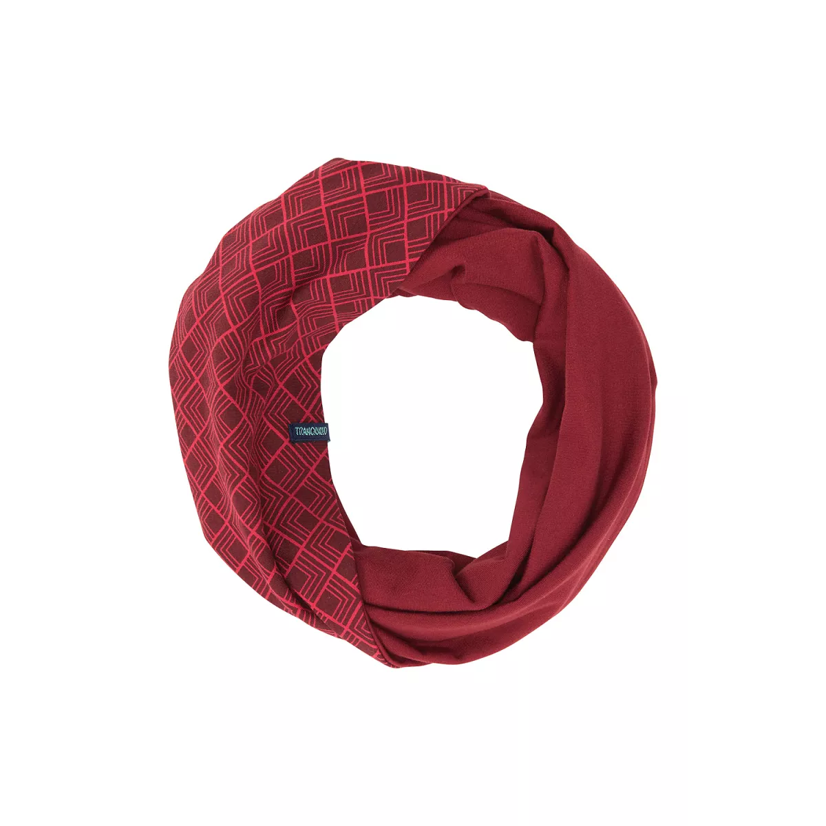 Écharpe boucle coton bio motif fleuri