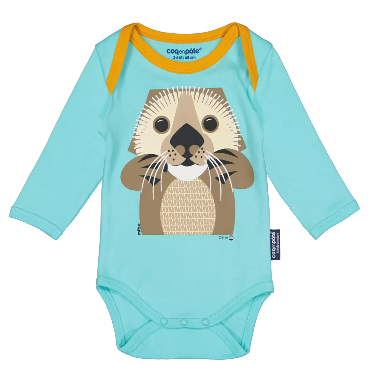 Pack Body Loutre manches longues et bavoir