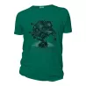 Tee-shirt vert foncé coton bio nouvelle version Aux arbres citoyens