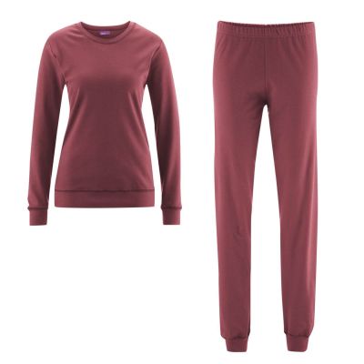 Pyjama couleur winter rose 100% coton bio pour femme