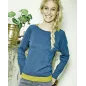 Pull bi-couleur chanvre et coton bio recyclés Anke Pull bi-couleur chanvre et coton bio recyclés Anke