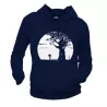 Sweat "Pousse " devant bleu marine