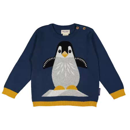 Pull Tricot Enfant Pingouin Devant 