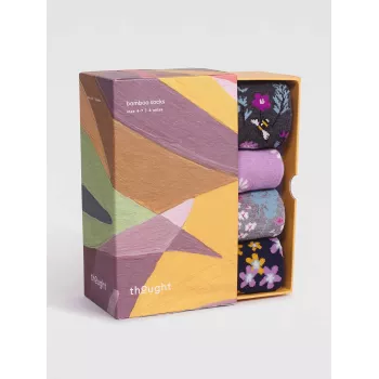 Boîte cadeau 4 paires de chaussettes thème vélo