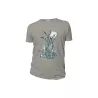 Tee-shirt gris clair coton bio "Un peu d'air" 