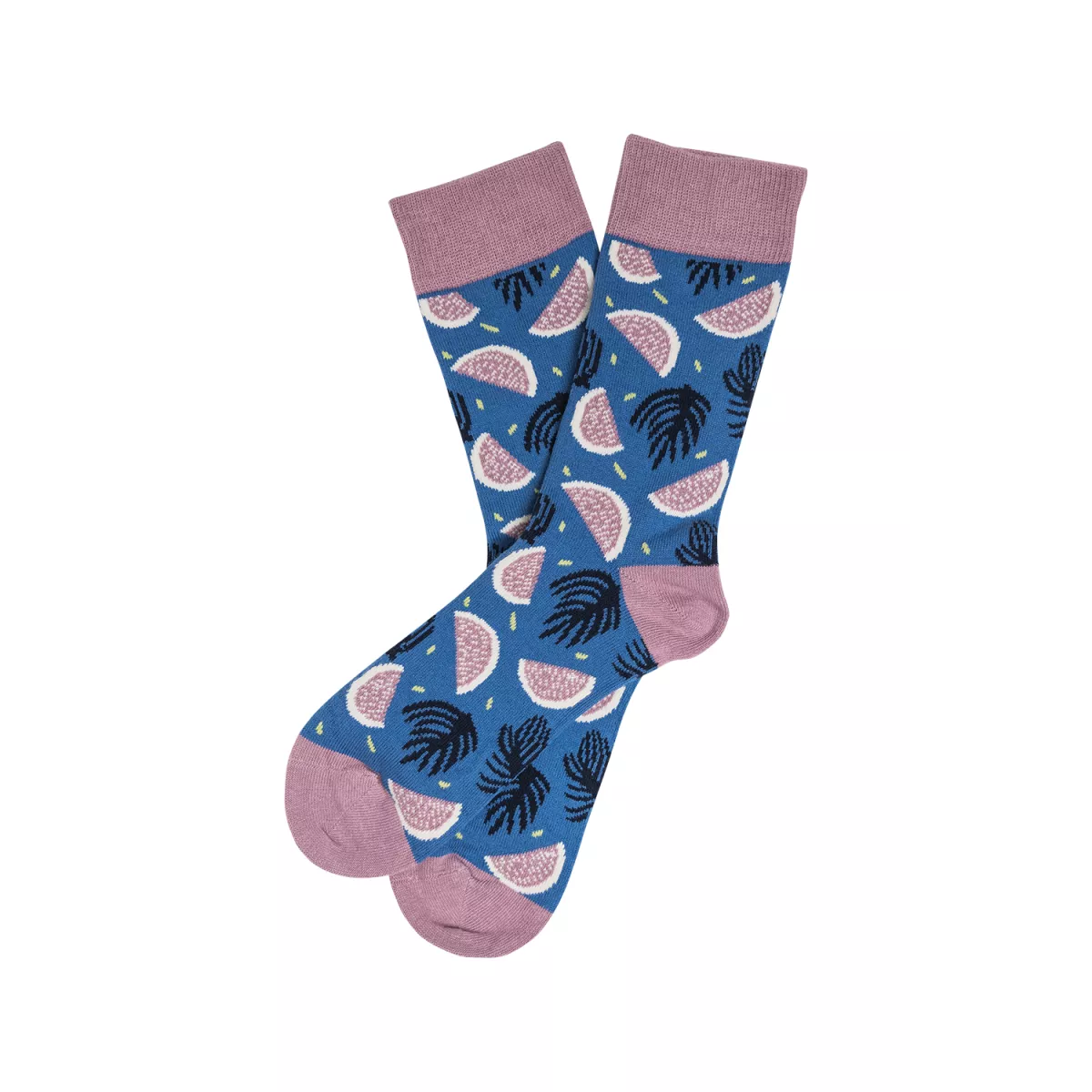 Chaussettes coton bio motifs pastèques Chaussettes coton bio motifs pastèques