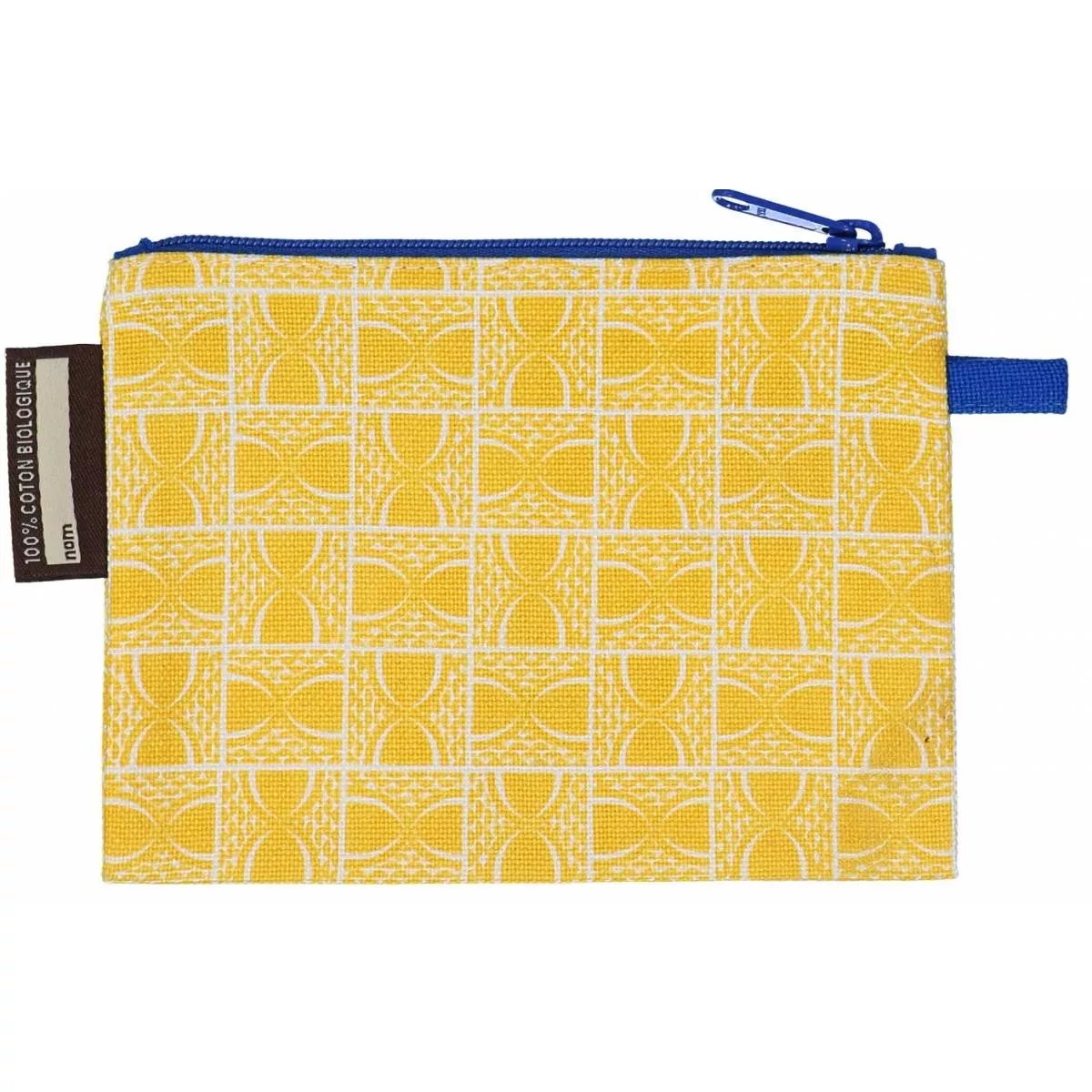 Porte-monnaie jaune coton bio lycaon
