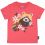 T-shirt coton bio rouge Panda roux