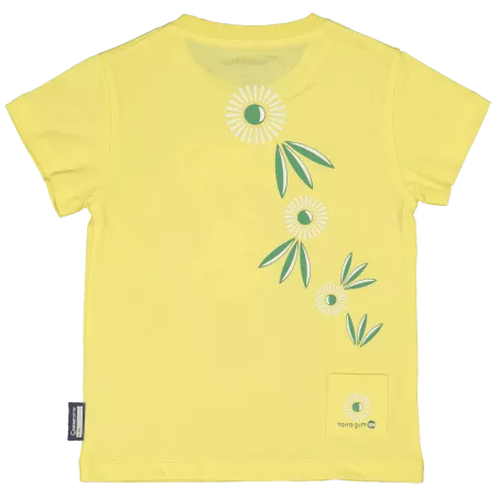 T-shirt col rond coton bio jaune koala