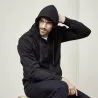 Veste à capuche homme 100% cotonen noir