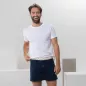 Lot de 2 boxers rouge et bleu marine homme coton bio Lot de 2 boxers rouge et bleu marine homme coton bio