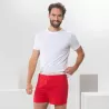 Boxers rouge homme coton bio Living Crafts