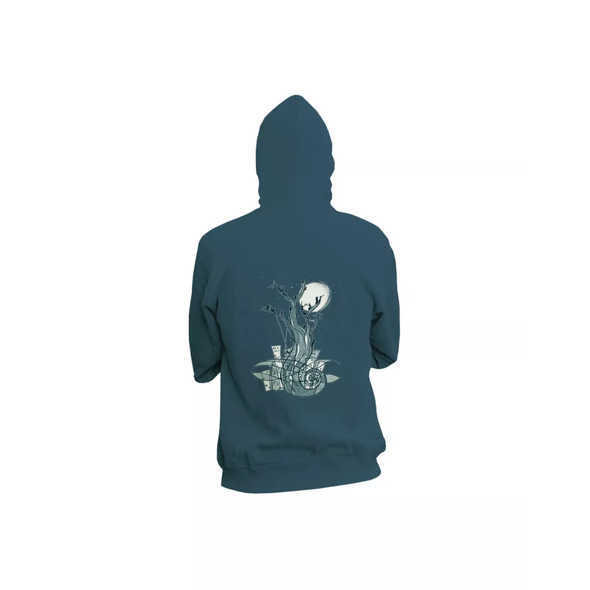 Veste zippée bleue"Un peu d'air" 