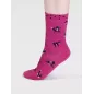 Chaussettes avec motifs de chats en viscose de bambou Chaussettes avec motifs de chats en viscose de bambou