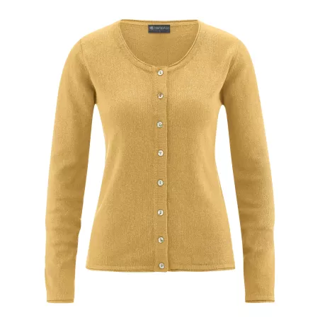 Cardigan coton bio, chanvre et coton bio recyclés Carina