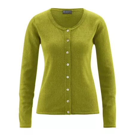 Cardigan coton bio, chanvre et coton bio recyclés Carina