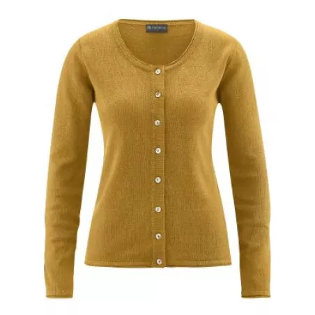 Cardigan coton bio, chanvre et coton bio recyclés Carina